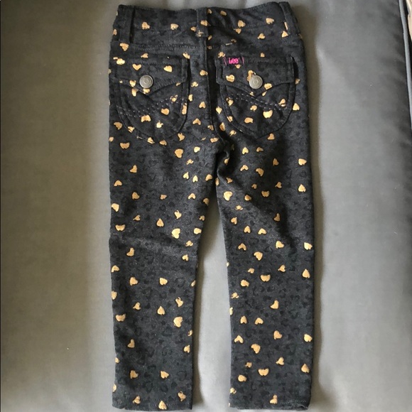 Lee Grey Gold Heart Pants - Picture 4 of 6